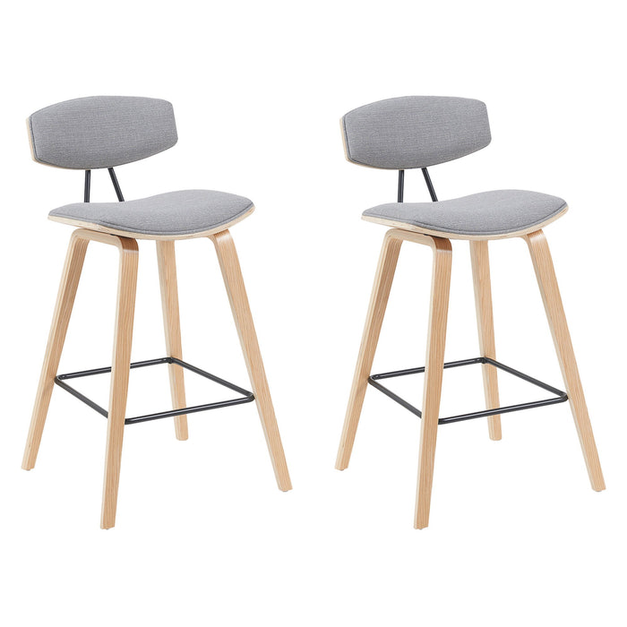 Fox - Swivel Counter Height Stool - Light Brown - Simple Home Plus