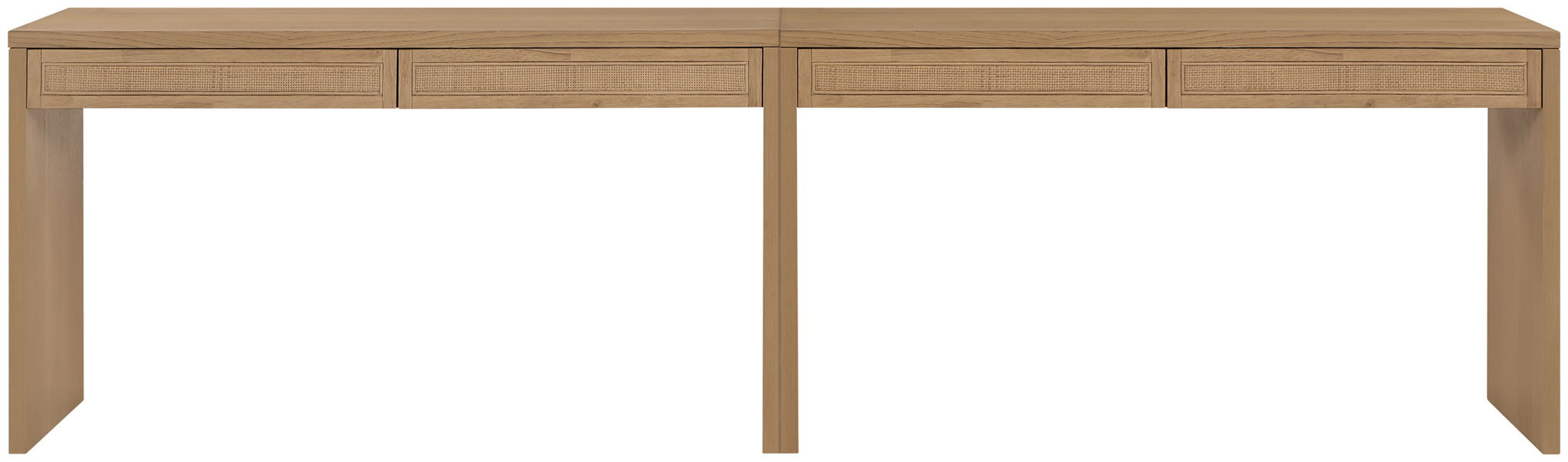 Avro - Solid Wood And Oak Veneer Desk - Simple Home Plus
