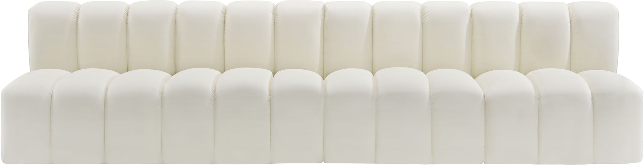 Arc - Faux Leather 4 Seats Modular Sofa - Simple Home Plus