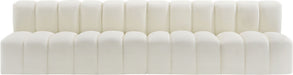 Arc - Faux Leather 4 Seats Modular Sofa - Simple Home Plus