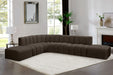 Arc - Boucle Fabric 7 Piece Corner Modular Sofa - Simple Home Plus