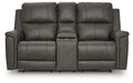 Bleckley - Power Reclining Loveseat With Console / Adjustable Headrest - Simple Home Plus