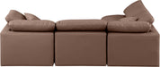 Indulge - Faux Leather 4 Piece Modular Sectional - Simple Home Plus