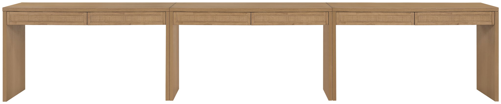 Avro - Solid Wood And Oak Veneer Desk - Simple Home Plus
