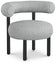 Bordeaux - Boucle Fabric Accent Chair With Black Legs - Simple Home Plus