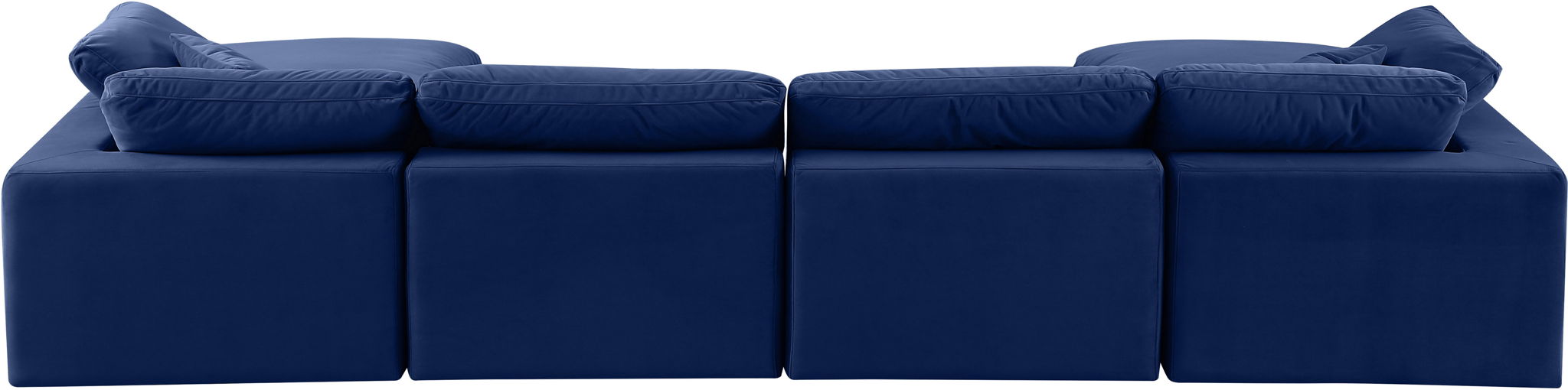 Comfy - 6 Piece Velvet Modular Double Chaise Sectional - Simple Home Plus