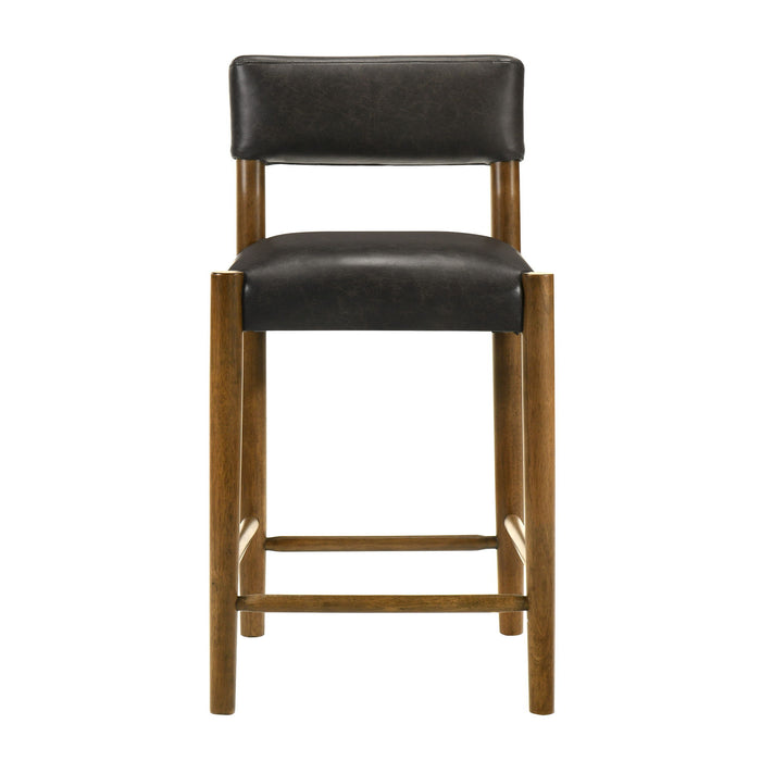 Bennet - Modern Wood Counter Height Kitchen Bar Stool - Simple Home Plus