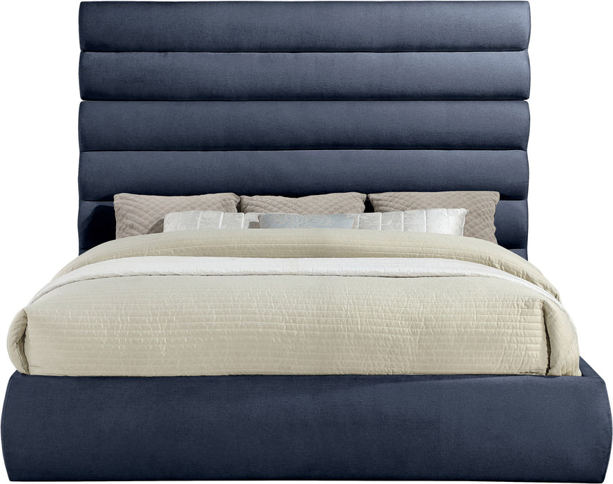 Adam - Chenille Fabric Bed With 70.5" Headboard - Simple Home Plus
