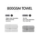 800GSM - 8 Piece Antimicrobial Towel Set - Light Purple - Simple Home Plus