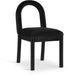 Conrad - Velvet Dining Chair With Black Legs - Simple Home Plus