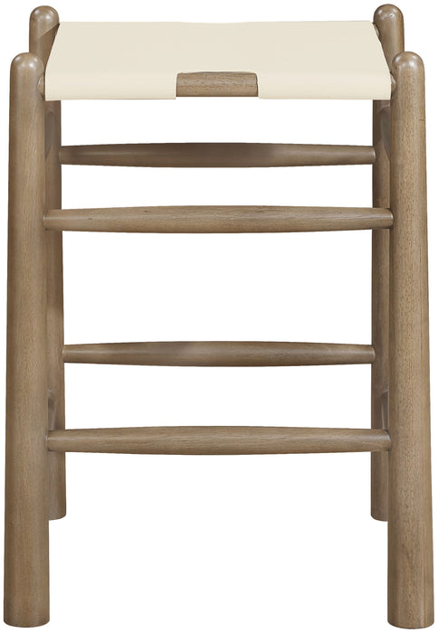 Santos - Backless Counter Stool With Stained Brown Base - Simple Home Plus