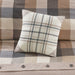 Ridge - King 6 Piece Herringbone Duvet Cover Set - Neutral - Simple Home Plus