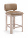 Paloma - Vegan Leather Upholstered Counter Stool (Set of 2) - Tan / Rich Natural - Simple Home Plus