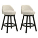 Erika - Modern Transitional Swivel Wood Counter Height Kitchen Bar Stool - Simple Home Plus