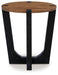 Hanneforth - Round End Table - Brown - Simple Home Plus