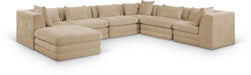 Stellar - 7 Piece Chenille Fabric Upholstered Modular Sectional - Simple Home Plus