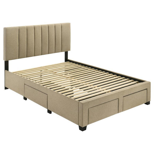 Wheatland - 4-Drawer Upholstered Storage Bed - Simple Home Plus