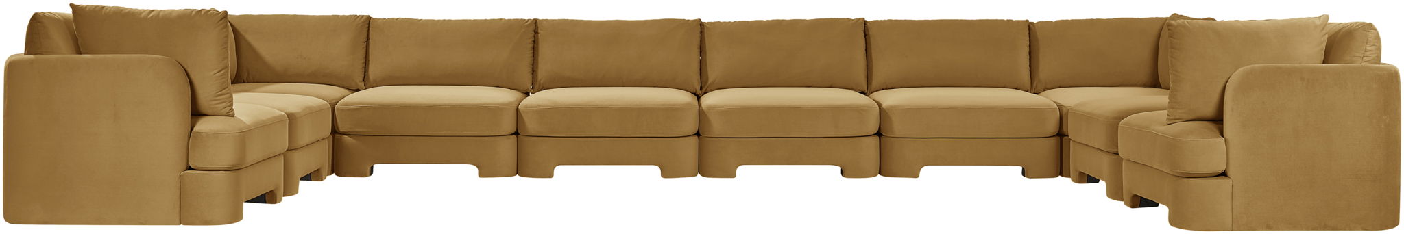 Hammond - Velvet Performance Fabric Upholstered 10 Piece Sectional - Simple Home Plus