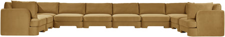 Hammond - Velvet Performance Fabric Upholstered 10 Piece Sectional - Simple Home Plus