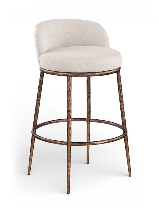 Ferro - Performance Fabric Upholstered Bar Stool - Antique Bronze - Simple Home Plus