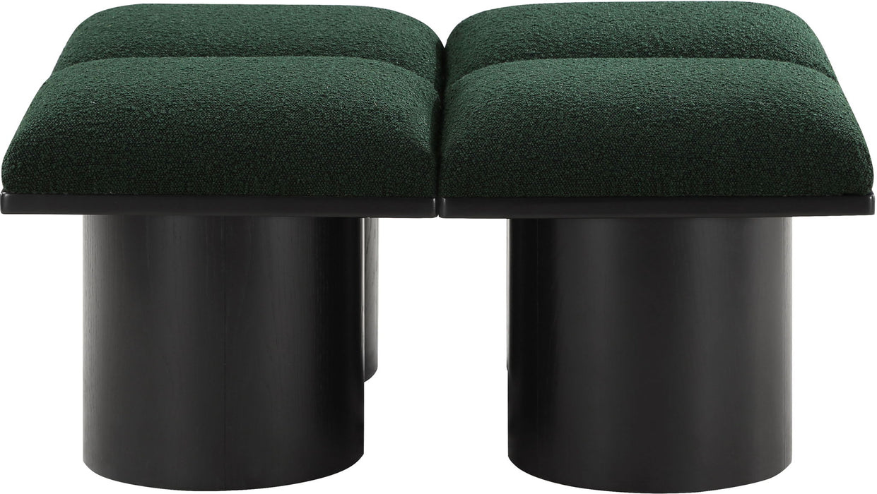 Pavilion - 4 Piece Modular Bench With Black Base - Simple Home Plus