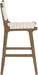 Entwine - Vegan Leather Upholstered Counter Stool - Painted Brown - Simple Home Plus