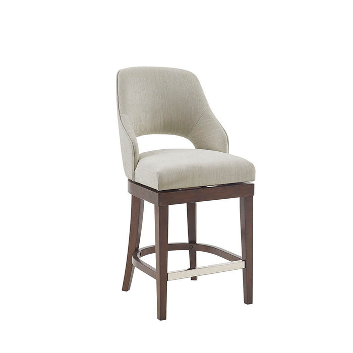 Jillian - Counter Stool With Swivel Seat - Cream - Simple Home Plus