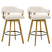 Callah - Contemporary Natural Wood Bar Height Kitchen Bar Stool - Simple Home Plus