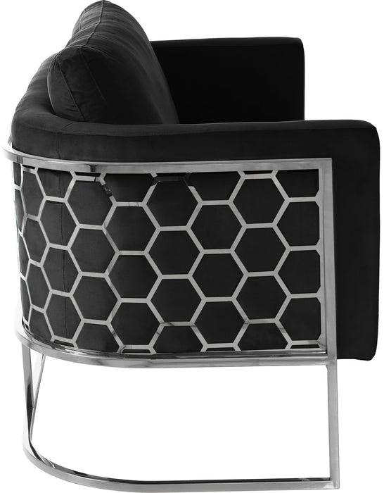 Casa - Loveseat with Chrome Legs - Simple Home Plus