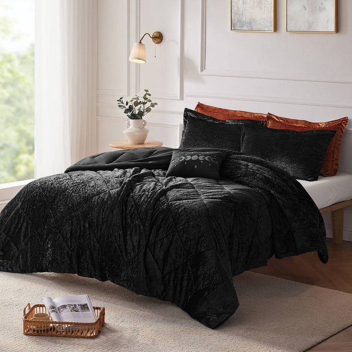 Felicia - Twin Duvet Cover Set - Black - Simple Home Plus