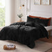 Felicia - King Duvet Cover Set - Black - Simple Home Plus