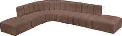 Arc - Faux Leather 7 Piece Corner Modular Sofa - Simple Home Plus