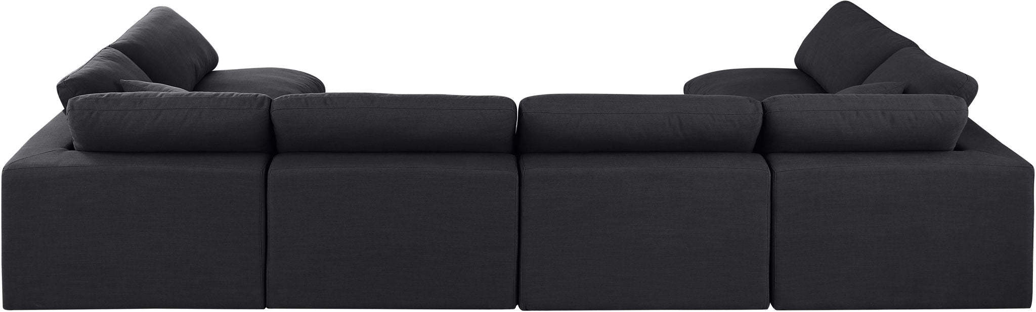 Comfy - 6 Piece Linen Modular Armless Sectional - Simple Home Plus