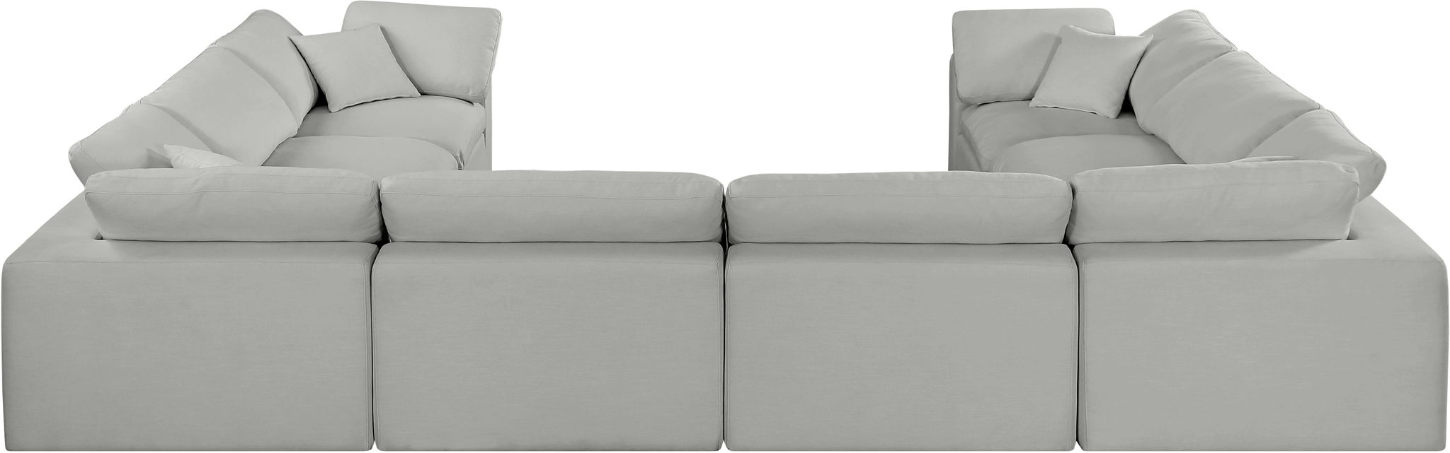 Comfy - 8 Piece Linen Modular Sectional - Simple Home Plus
