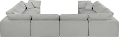Comfy - 8 Piece Linen Modular Sectional - Simple Home Plus