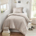 Logan - Twin/Twin Long Striped Duvet Set - Neutral - Simple Home Plus