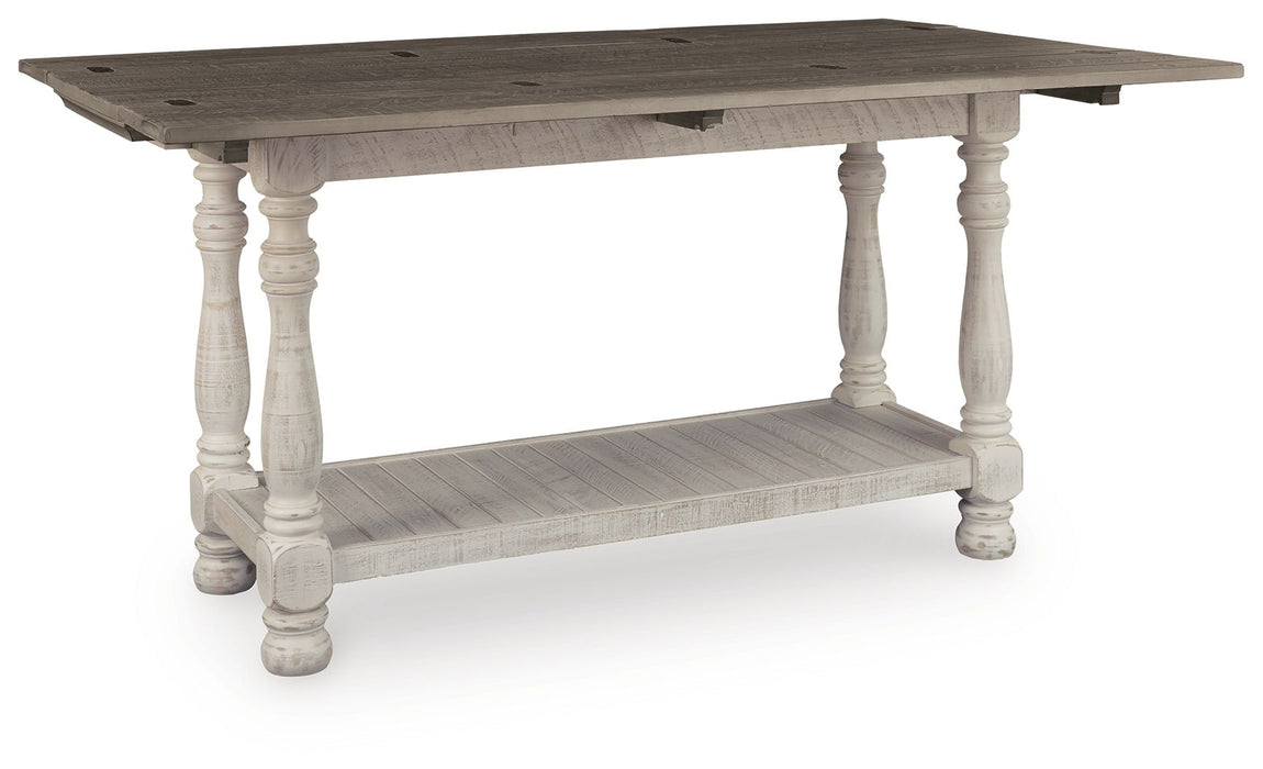 Havalance - Flip Top Sofa Table - Gray / White - Simple Home Plus