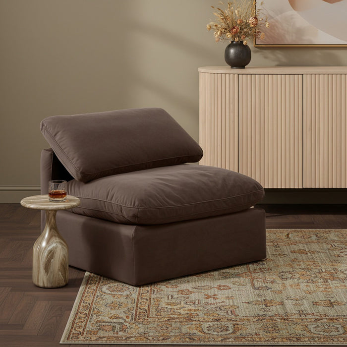 Indulge - Velvet Armless Chair - Simple Home Plus