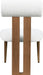 Dario - Boucle Dining Chair With Brown Frame (Set of 2) - Cream - Simple Home Plus