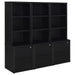 Westpark - 3 Piece Wall Unit Bookcase Set With USB - Simple Home Plus
