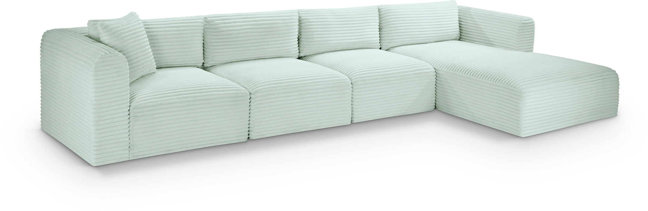 Shaggy - 4 Piece Modular Sectional - Simple Home Plus