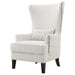 Pippin - Upholstered High Wingback Accent Chair - Latte - Simple Home Plus