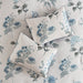 Zennia - King 7 Piece Printed Comforter Set With Throw Blanket - Blue - Simple Home Plus