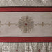 Donovan - Embroidered Shower Curtain - Red - Simple Home Plus