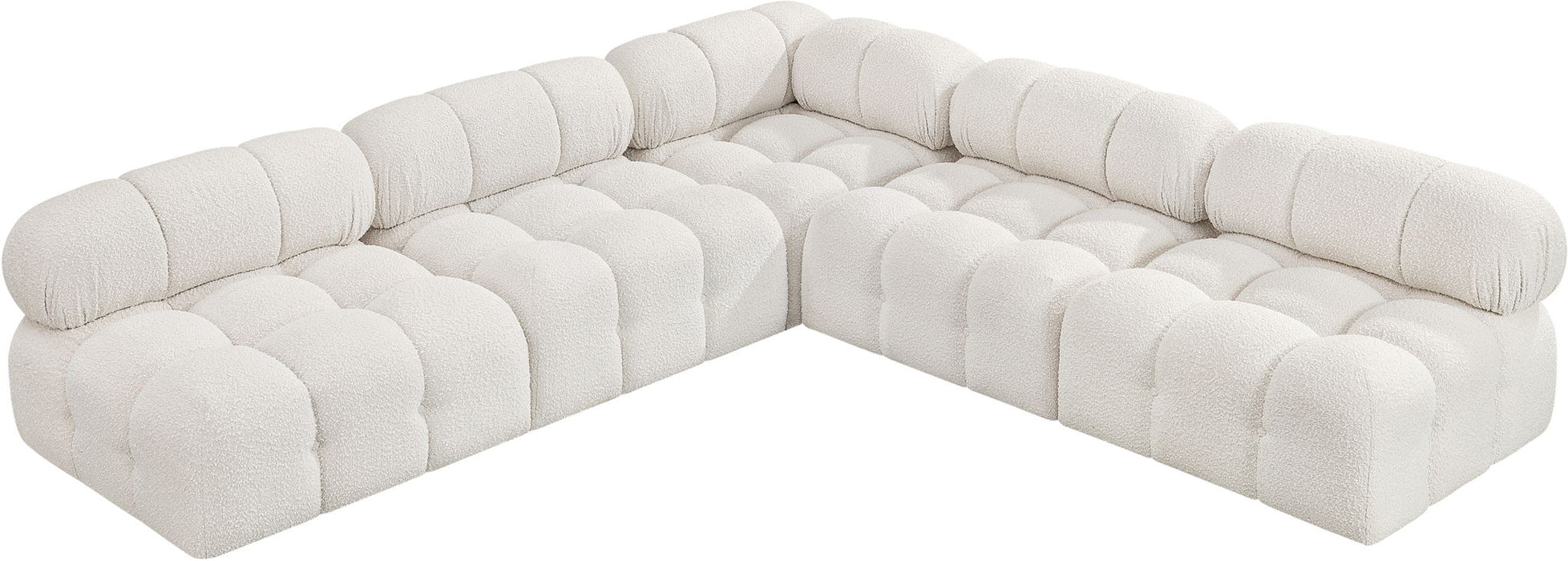 Ames - 5 Piece Fabric Modular Corner Sectional - Simple Home Plus