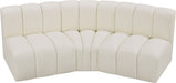 Arc - Faux Leather 3 Piece Modular Corner Sofa - Simple Home Plus