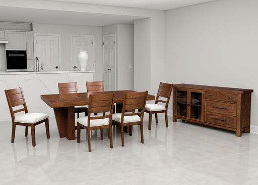 Kristiland - Dining Upholstered Side Chair 38"H (Set of 2) - Warm Brown - Simple Home Plus