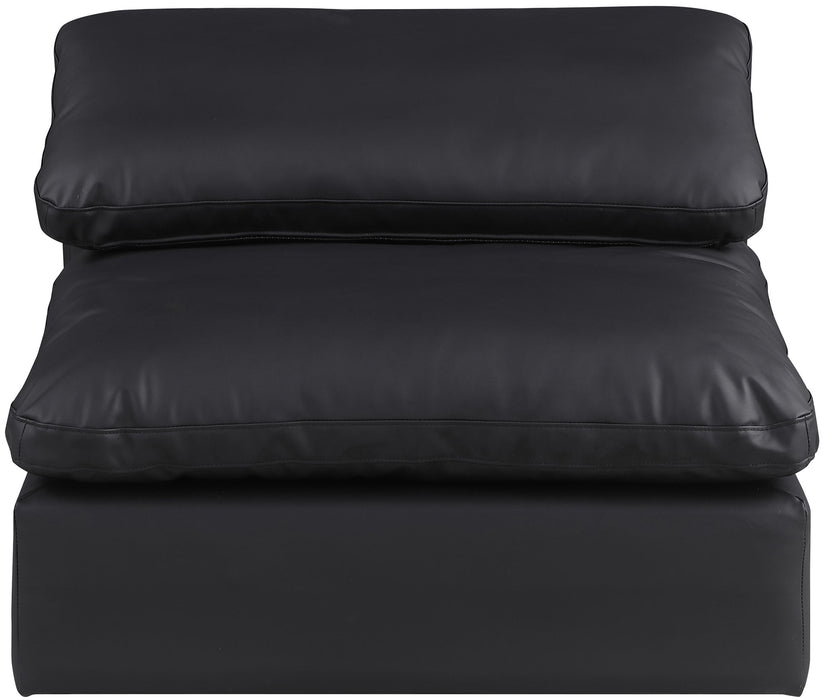 Comfy - Faux Leather Armless Chair - Simple Home Plus