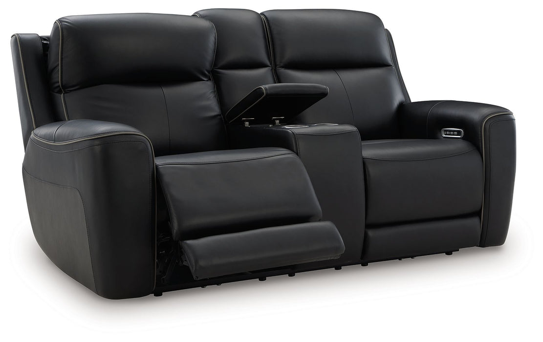 5Z-Comfort - Relaxation - Power Reclining Loveseat with Console / Adj Headrest - Simple Home Plus