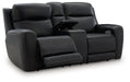 5Z-Comfort - Relaxation - Power Reclining Loveseat with Console / Adj Headrest - Simple Home Plus